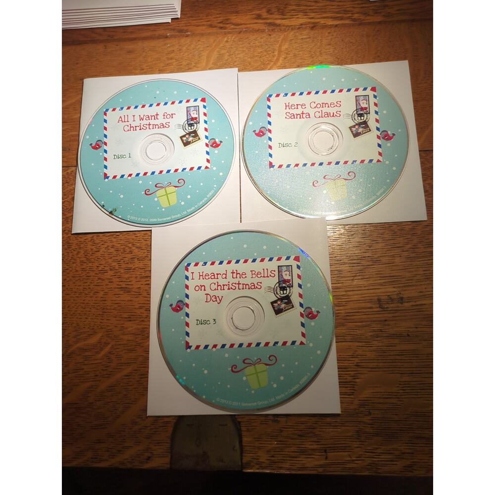 DEAR SANTA : Kids Sing-Along Songs for the Season - 3 Audio CD Set Discs Only